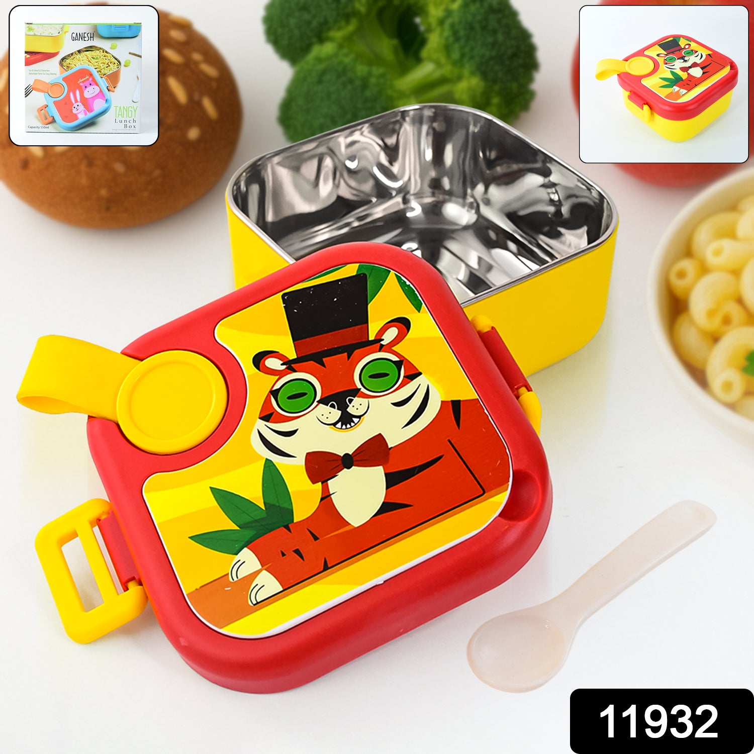 Ganesh Tangy Kids Stainless Steel Lunch Box Ganesh Tangy Kids Stainless Steel Lunch Box